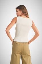 Charger l&#39;image dans la galerie, Viscose Ribbed Knitted Top (8258932474064)
