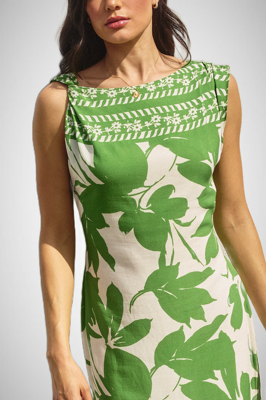 Bali Summer Pull On Midi Dress (8276756070608)