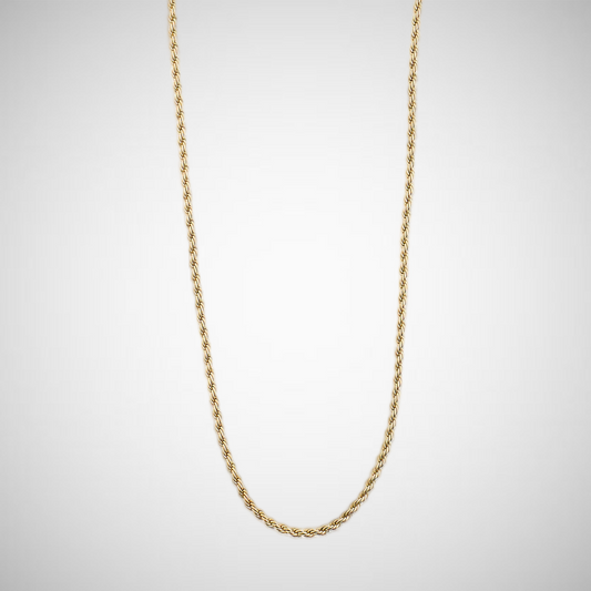 Pam Recycled Robe Chain Necklace Gold Plated (8302555562192)