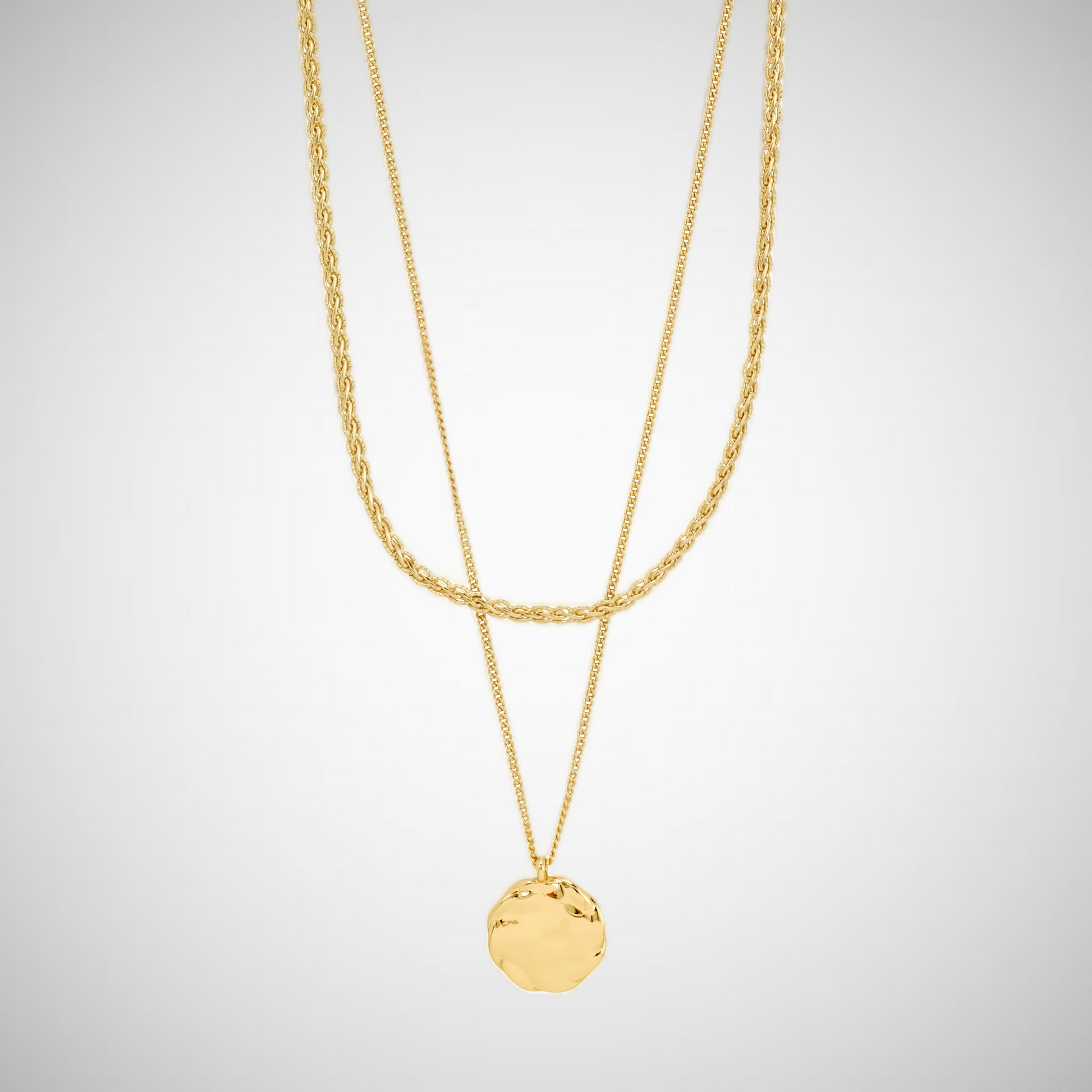 Declan Necklace 2-In-1 Set, Gold-Plated (8335104311504)