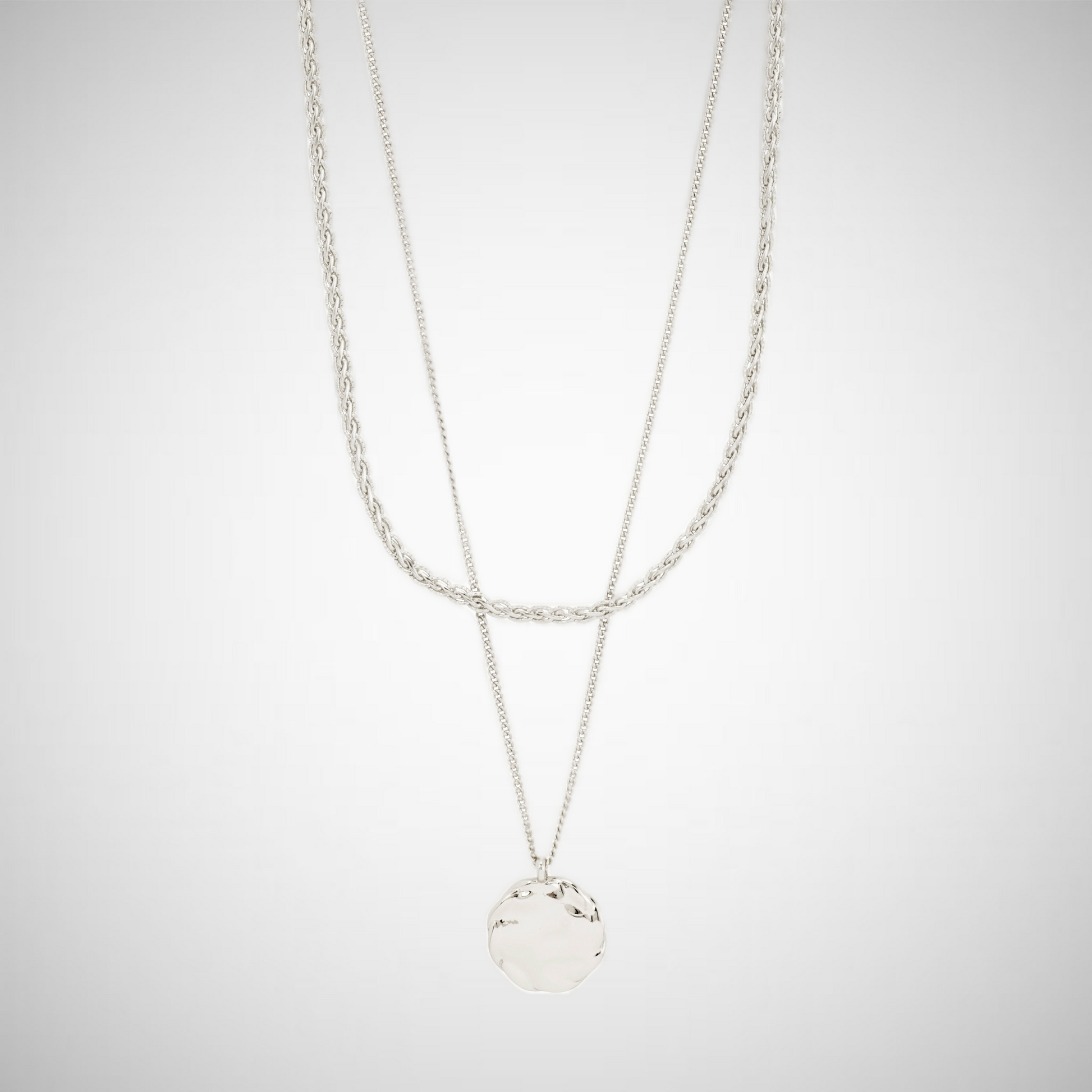 Declan Necklace 2-In-1 Set, Silver-Plated (8335104278736)