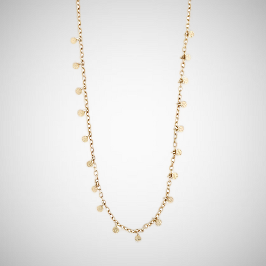 Panna Recycled Coin Necklace Gold-Plated (8302555431120)