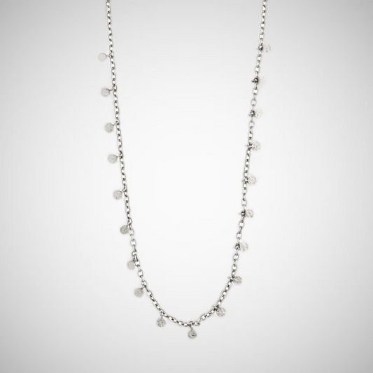 Panna Recycled Coin Necklace Silver-Plated (8302555398352)