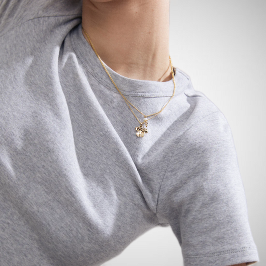 Zhuri Recycled Necklace 2-In-1 Set Gold-Plated (8302555070672)