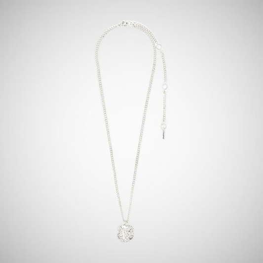 Scottie Recycled Coin Necklace Silver Plated (8302555103440)