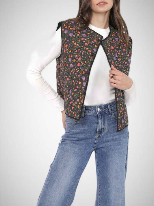 Garden Party Quilted Vest (8332365267152)