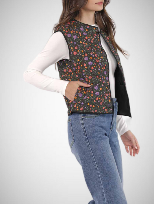 Garden Party Quilted Vest (8332365267152)