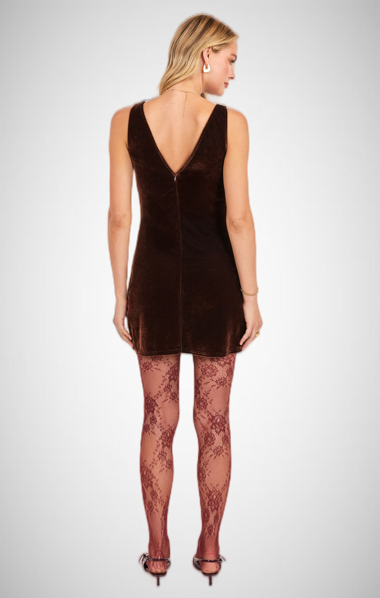 Midnight Oil Velvet Boat Neck Dress (8350639685840)