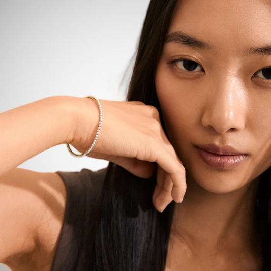 Bracelet Arash Gold Plated White (8302558838992)