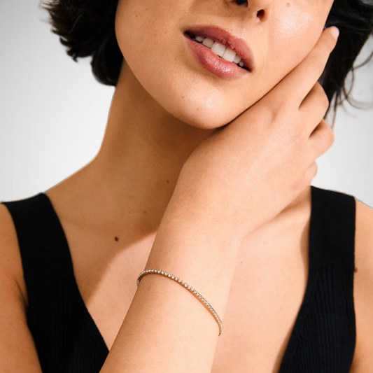Bracelet Aarash Gold Plated Crystal (8302558773456)