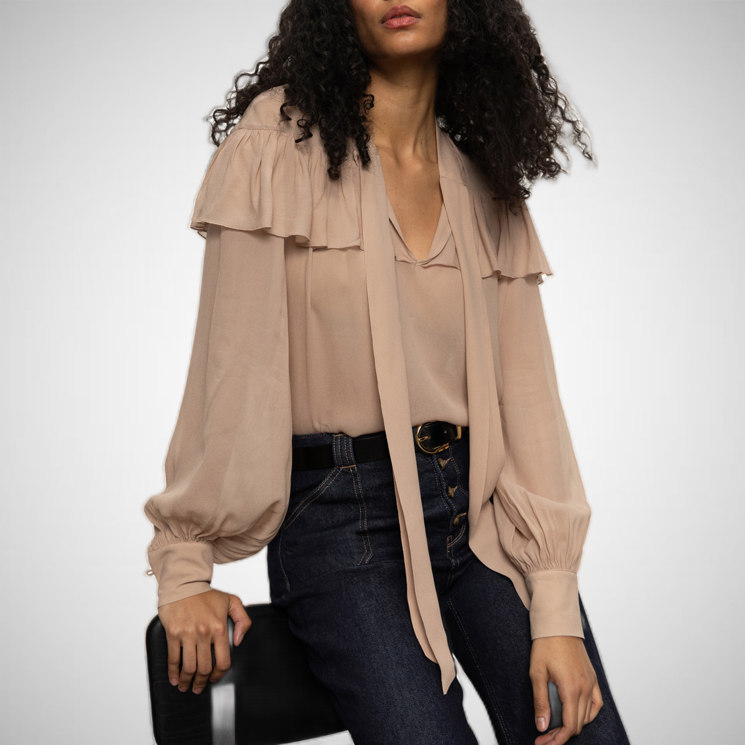 Fade Into Your Ruffle Blouse (8332378931408)