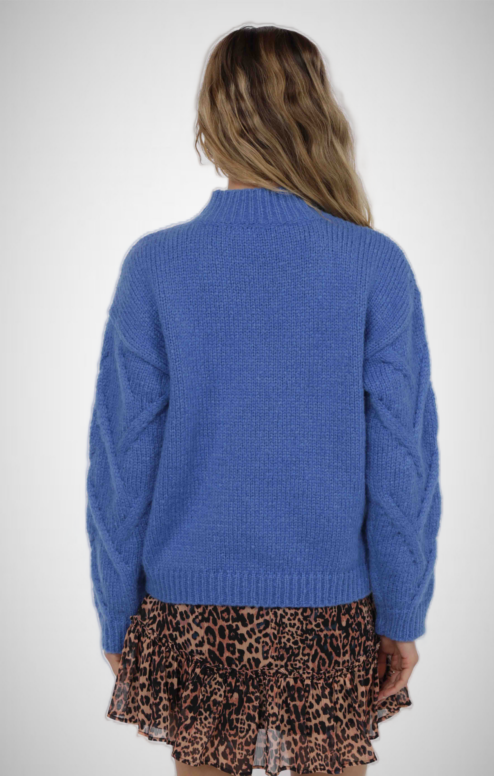 On Stage Mock Neck New Cable Sweater (8343074242768)