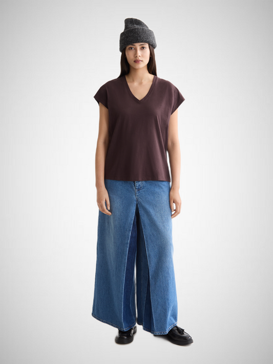 Slub V-Neck T-Shirt (8297231122640)
