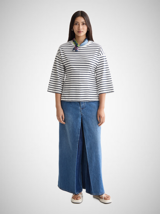 Washed Striped Breton Tee (8297651568848)