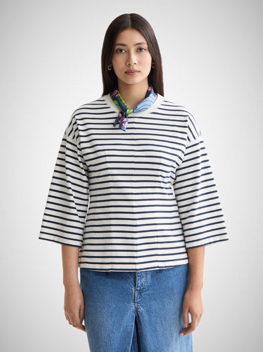 Washed Striped Breton Tee (8297651568848)