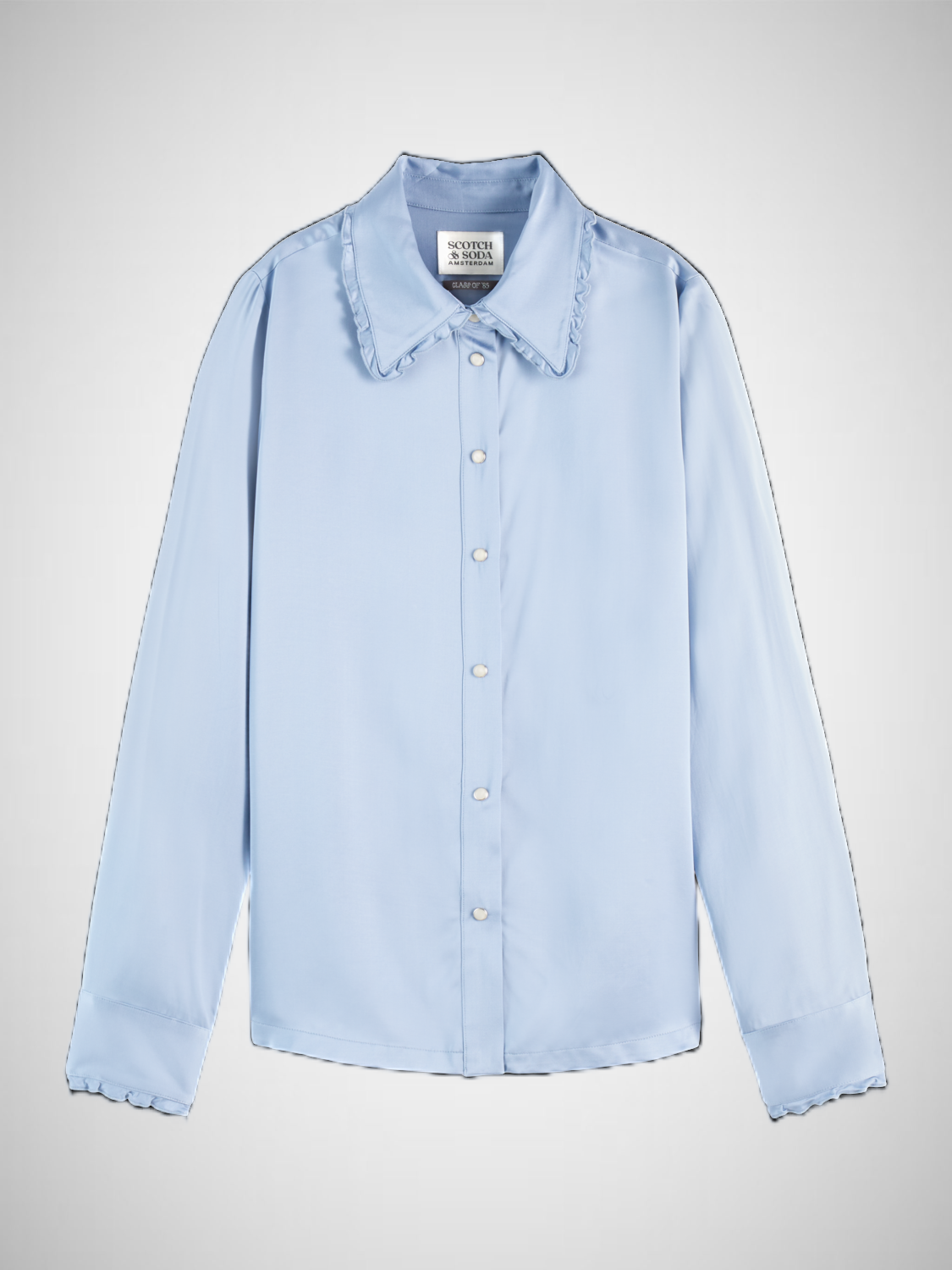 Regular Fit Shirt With Ruffle (8352722583760)