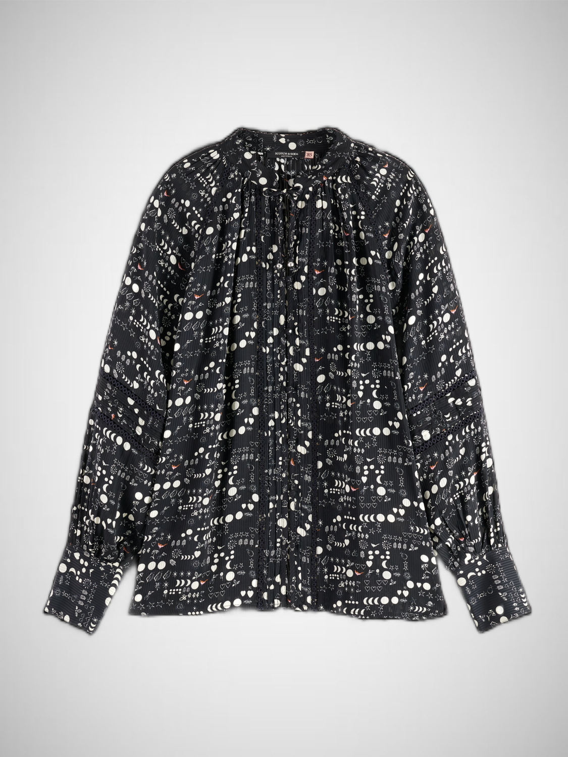 Shirt With Lace And Ties (8352722649296)