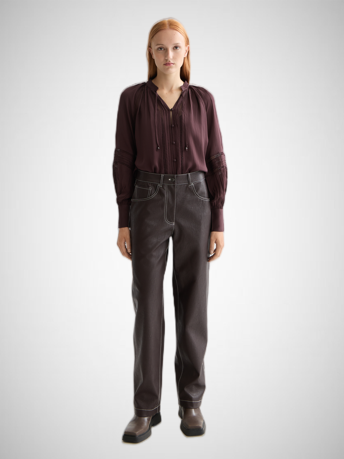 Shirt With Lace And Ties (8352722649296)