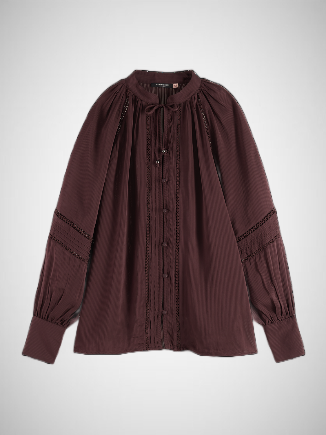 Shirt With Lace And Ties (8352722649296)