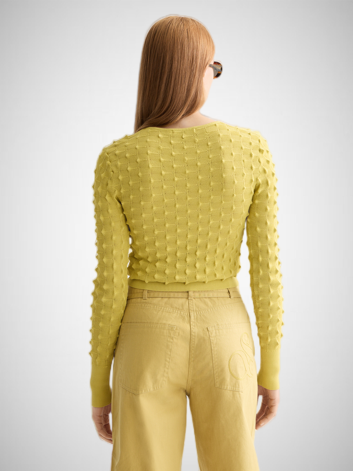 Slash Neck Textured Stitch Pullover (8351911444688)