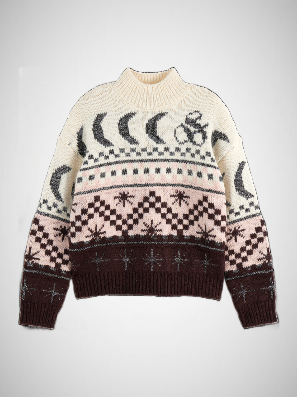 Metallic Fair Isle Pullover (8352722682064)