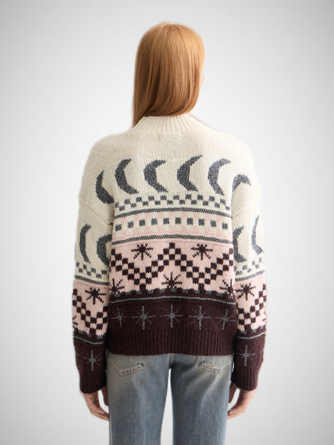Metallic Fair Isle Pullover (8352722682064)