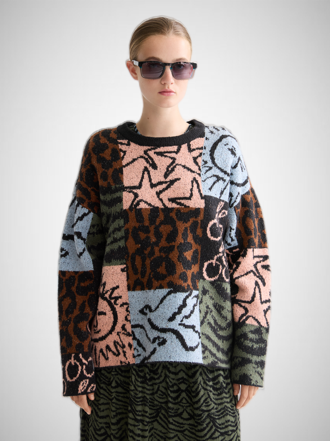 Jacquard Oversized Pullover (8352561856720)
