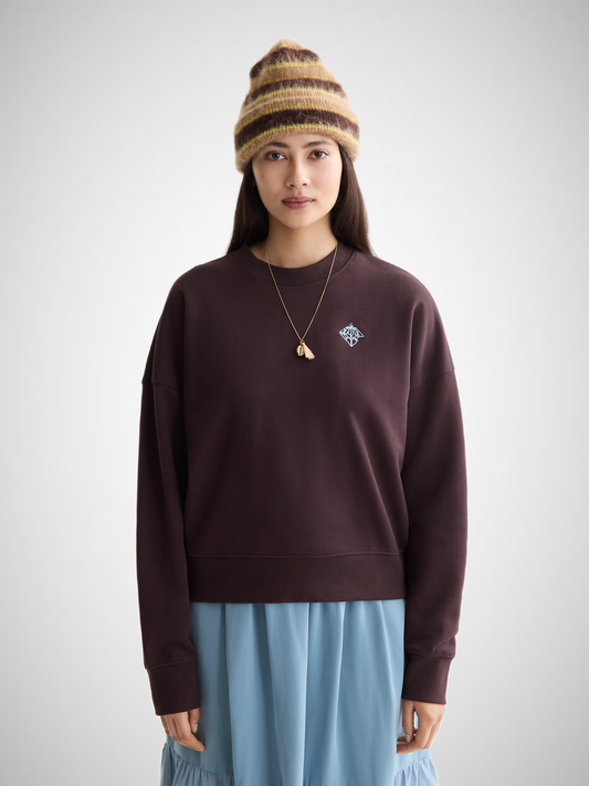 Embroidered Logo Relaxed Fit Sweater (8297231155408)