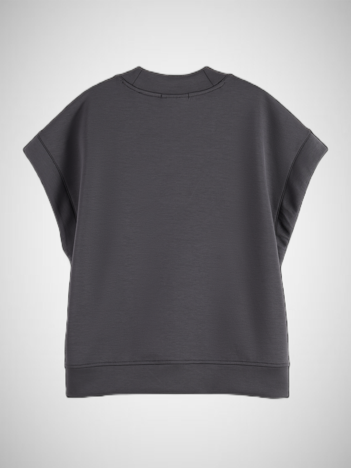 V-Neck Sleeveless Modal Sweatshirt (8297651601616)