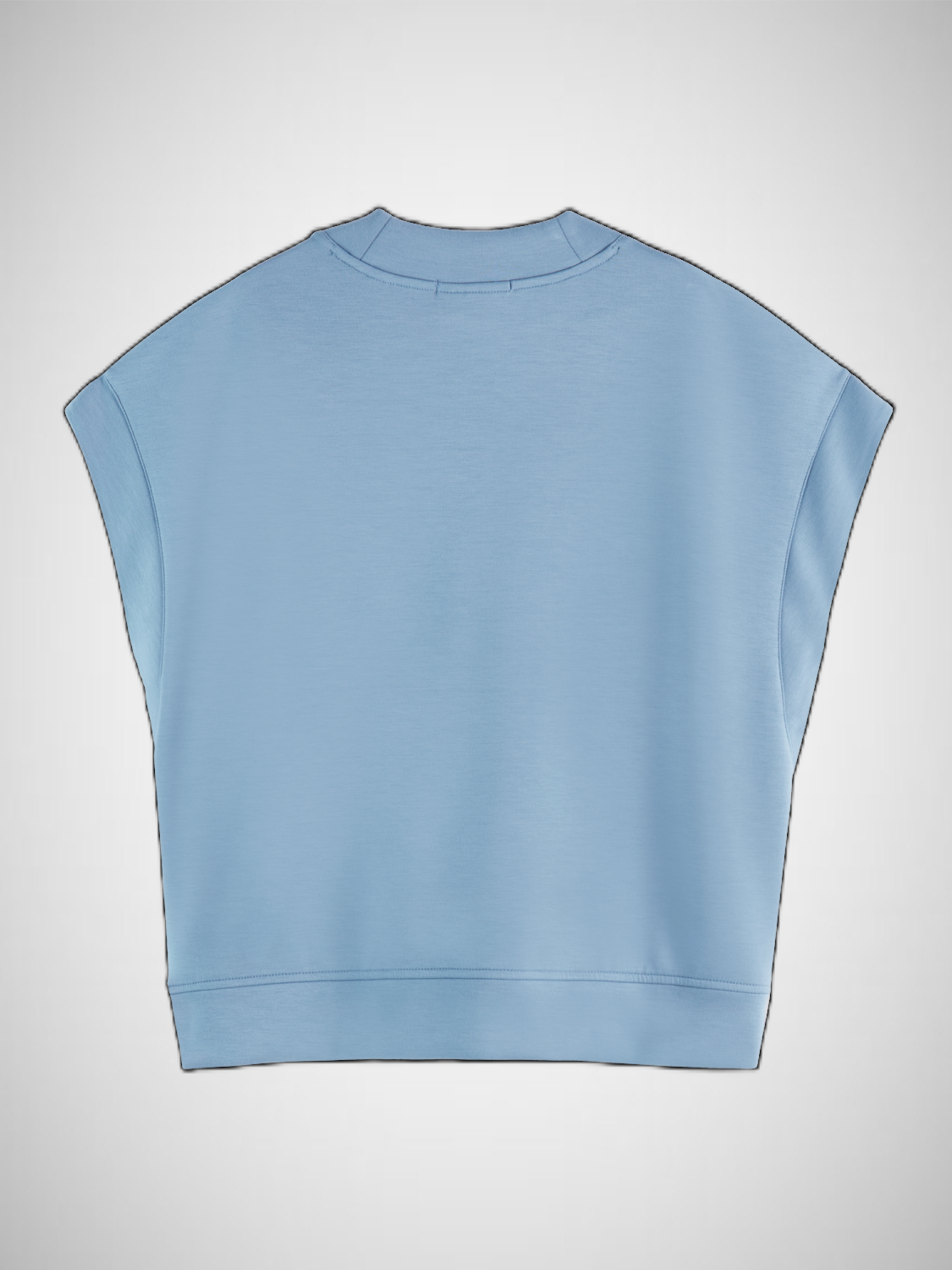 V-Neck Sleeveless Modal Sweatshirt (8297651601616)