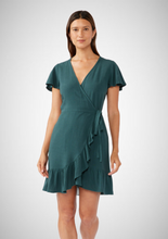Load image into Gallery viewer, Flutter Sleeve Wrap Mini Dress (8261796069584)
