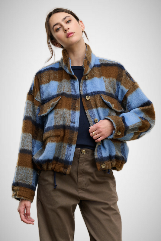 Brushed Plaid Jacket (8332380078288)