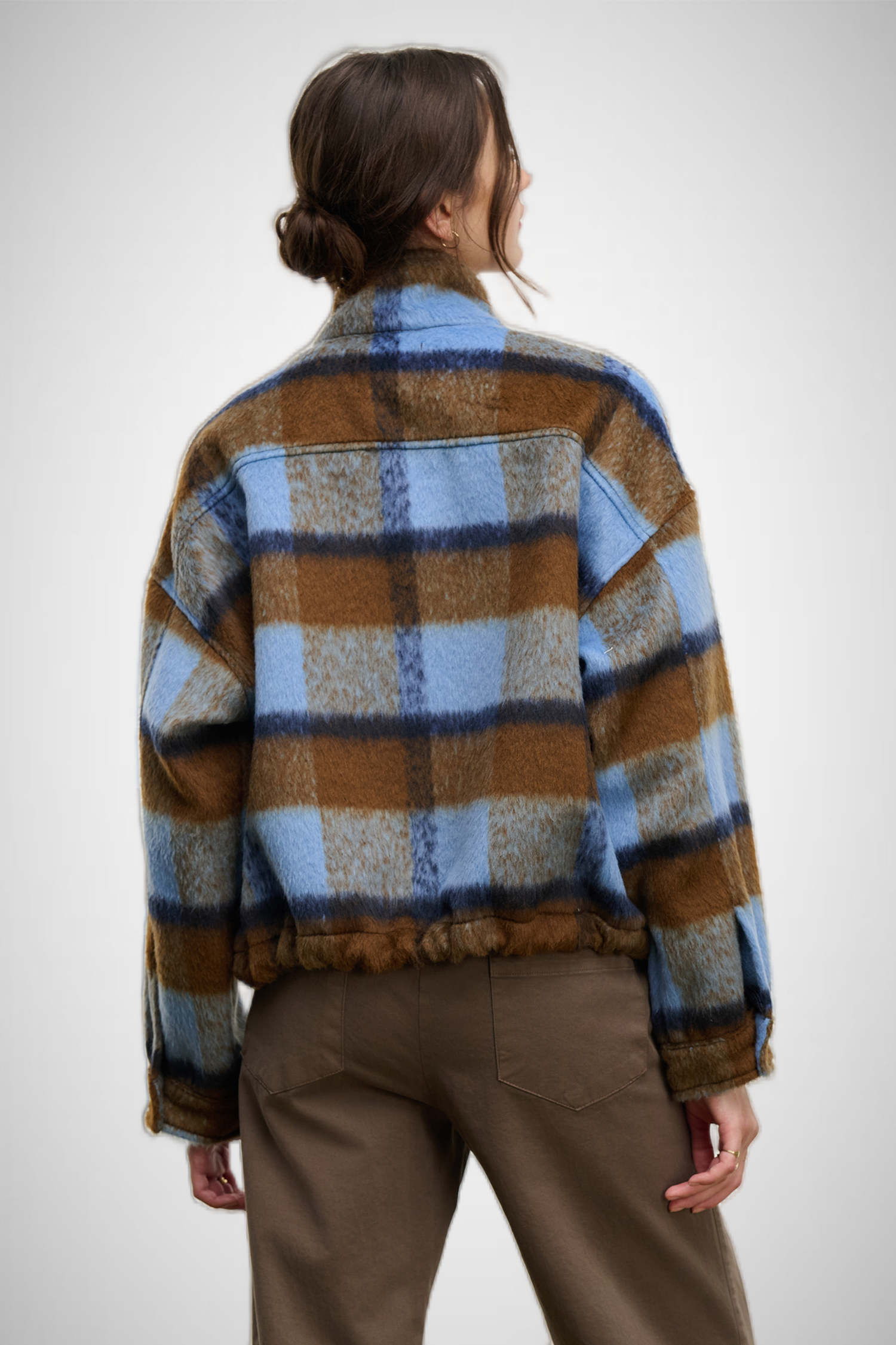 Brushed Plaid Jacket (8332380078288)