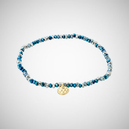 Indie Bracelet Blue, Gold-Plated (8302558576848)