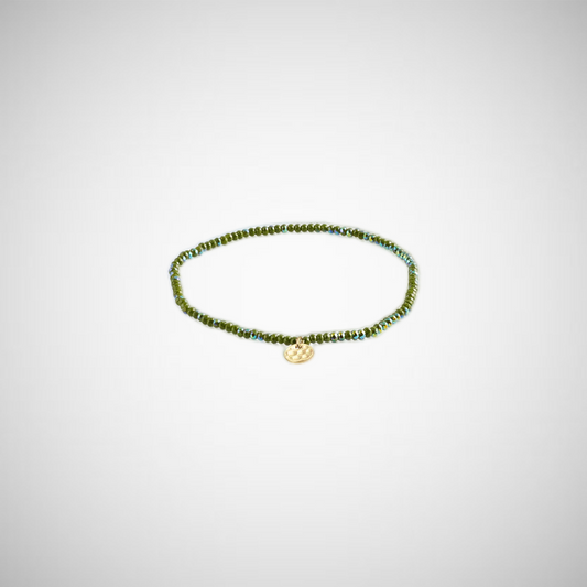 Indie Bracelet Green, Gold-Plated (8302558544080)