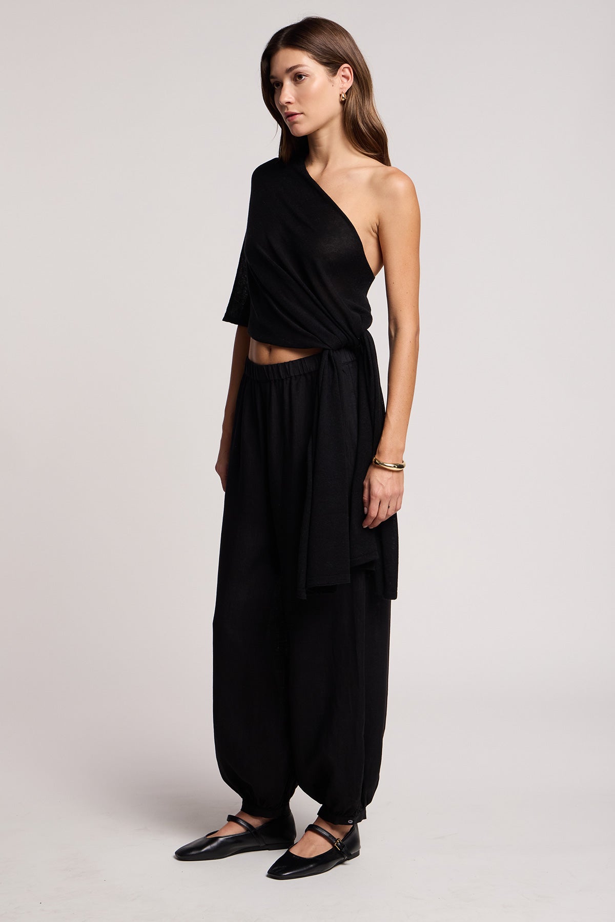 Floren Linen Blend Knit Top