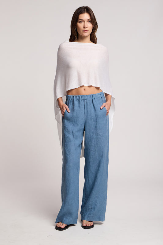 Floren Linen Blend Knit Top