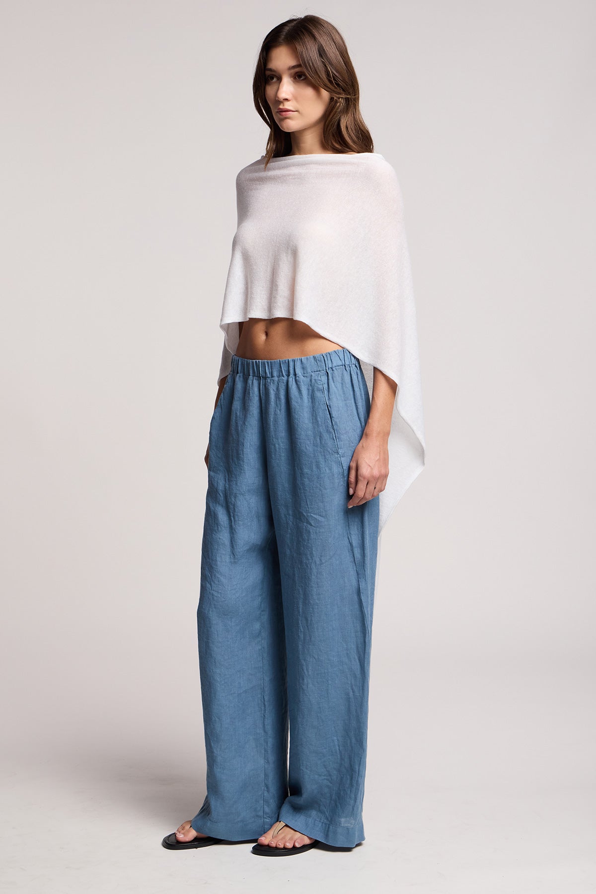 Floren Linen Blend Knit Top
