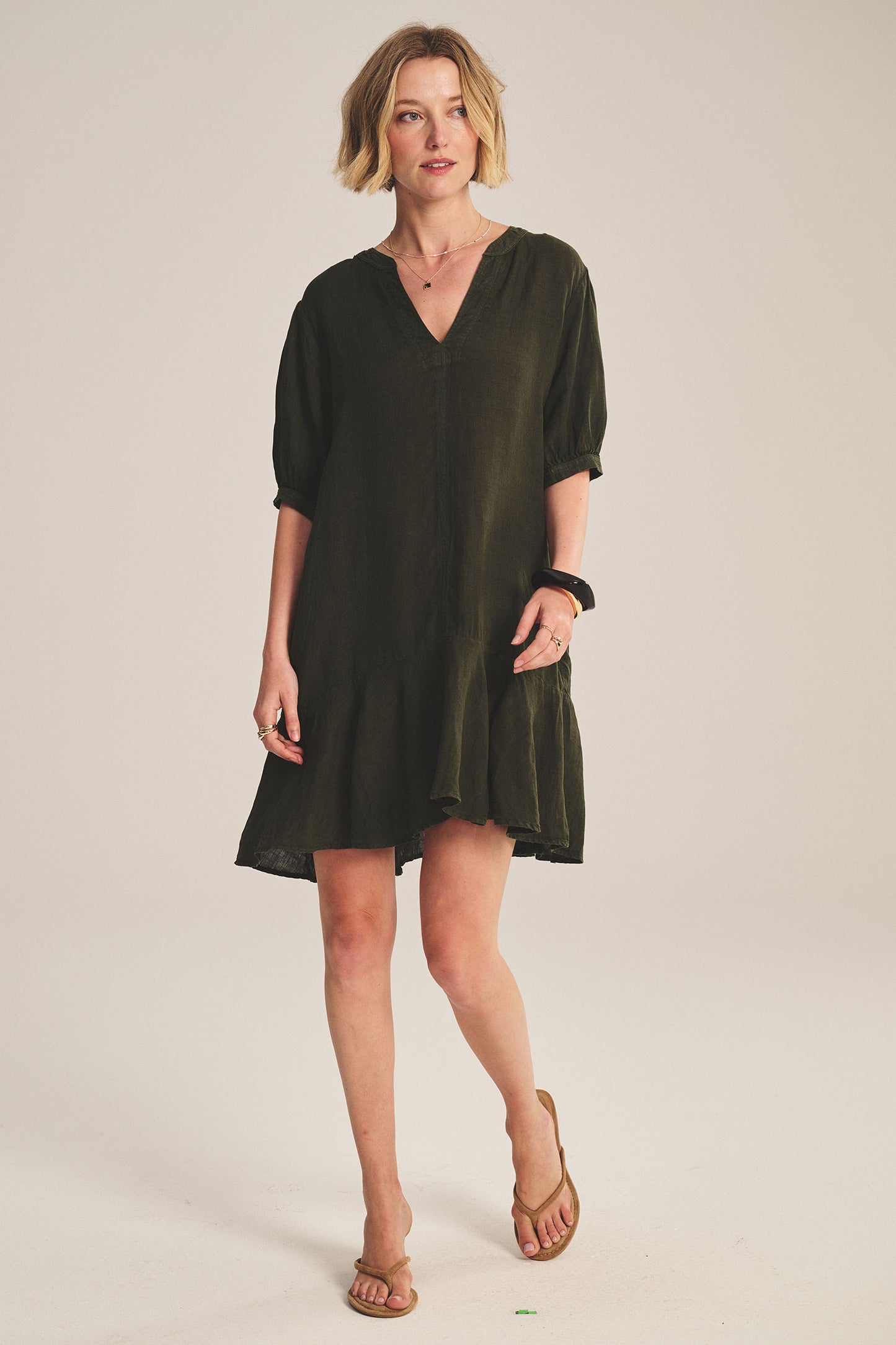 Woven Linen Dress