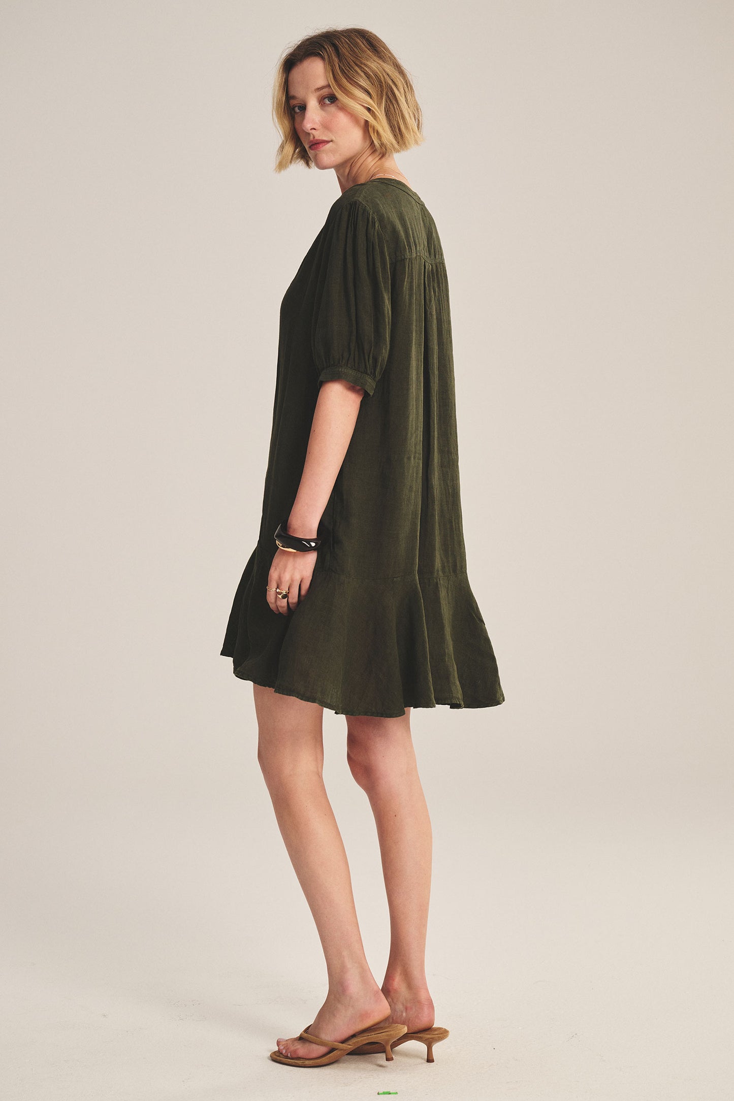 Woven Linen Dress