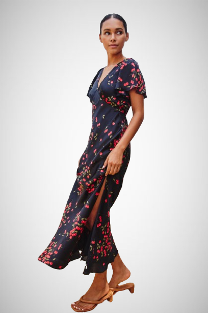 Flutter Sleeve Maxi Dress (8160609599696)