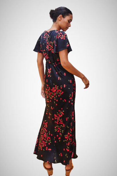 Flutter Sleeve Maxi Dress (8160609599696)