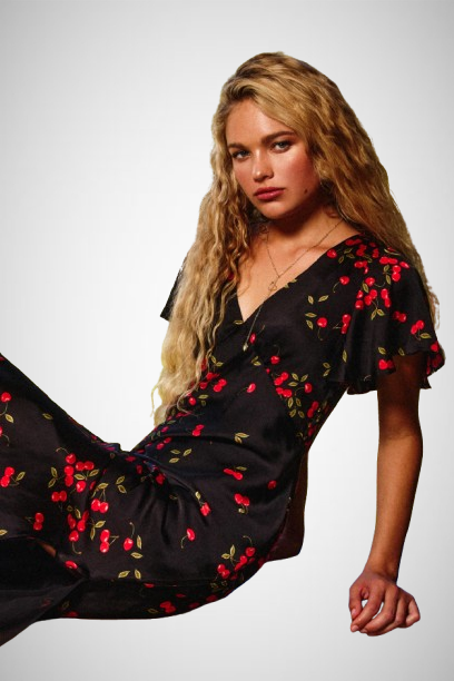 Flutter Sleeve Maxi Dress (8160609599696)