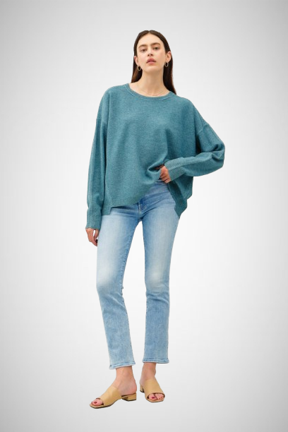 Oversize Cut, Ultra Soft Heather Look Sweater (8162070986960)
