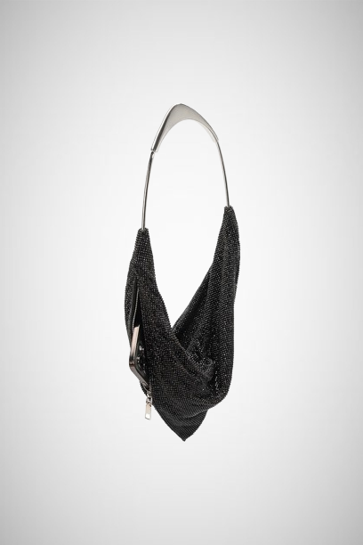 Athena Crystal Mesh Top Handle Bag (8163221700816)