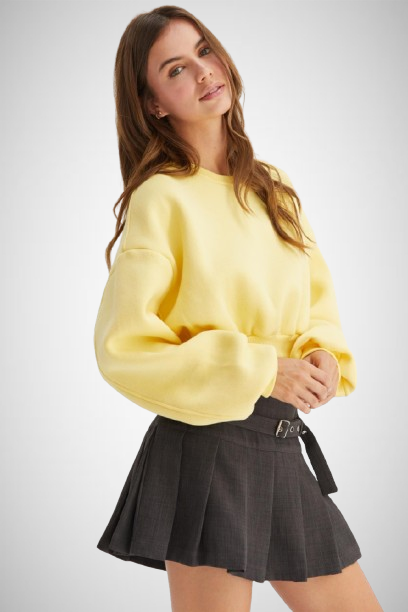 Washed French Terry Cropped Sweatshirt (8163194962128)