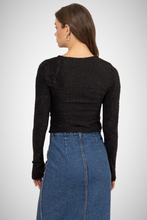 Load image into Gallery viewer, Fuzzy Top With Front Bow Tie (8163195191504)
