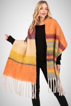Load image into Gallery viewer, Cozy Striped Fringe Oblong Scarf (8163187523792)
