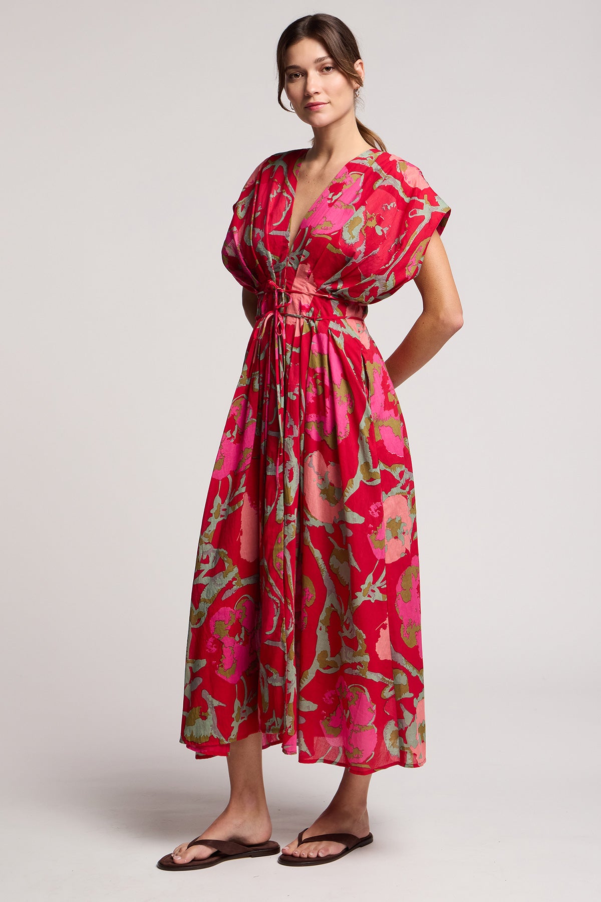 Leilani Printed Rose Vines Dress