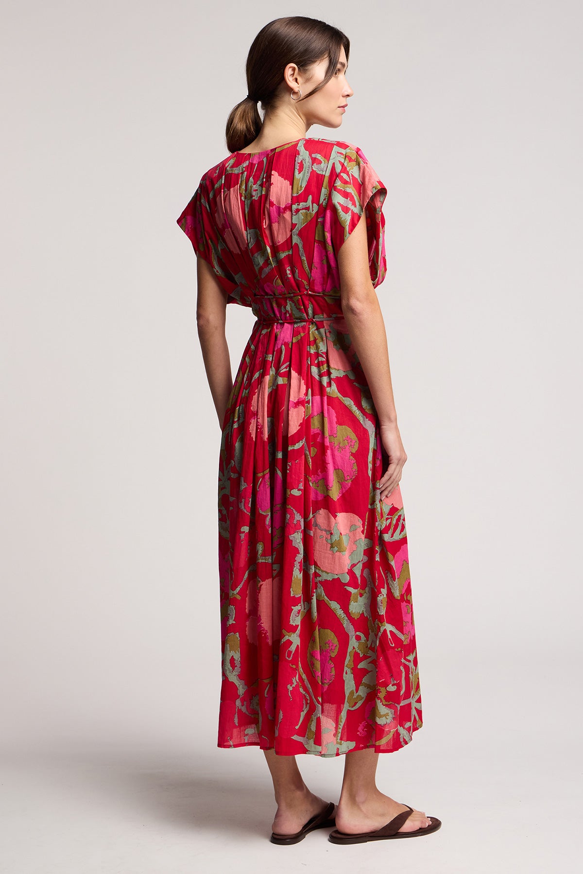 Leilani Printed Rose Vines Dress